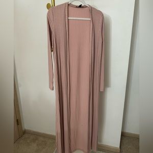 Floor length maxi duster